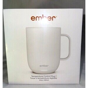 Ember Mug 2 Smart Temperature Control Mug 14oz White New Sealed In Box Bluetooth
